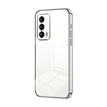 For Meizu 18 / 18s Transparent Plating Fine Hole Phone Case(Silver)