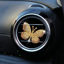 Butterfly Diamond Car Interior Air Outlet Aromatherapy Clip, Color: Purple