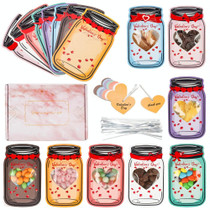Valentine Day Bottle Shape Greeting Card Holiday Gift Exchange Card Kids Party Favor Message Card, Spec: 48pcs /Set