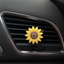 Sunflower Car Air Vent Aromatherapy Decorative Clip, Color: Small Smiley Face