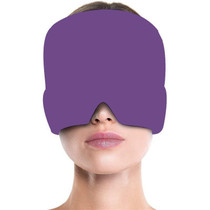 Gel Ice Hood Cooling Eye Mask Hot and Cold Compress Headband for Headache, Spec: Single-layer (Purple)