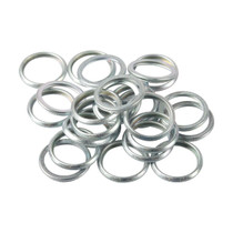 25pcs / Pack For Subaru Car Oil Drain Screw Washer 803916010(Silver)