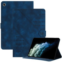 For Samsung Galaxy Tab A8 10.5 2021 X200 YX Small Butterfly Embossed Leather Tablet Case(Royal Blue)