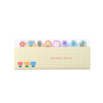 120sheets /Set Kawaii Sticky Tab Note Page Marker Writable and Repositionable File Flags, Spec:  Flower
