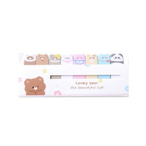 120sheets /Set Kawaii Sticky Tab Note Page Marker Writable and Repositionable File Flags, Spec: Bear