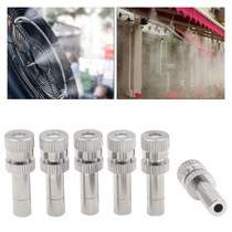 10 PCS 6mm Humidifying And Dedusting Cooling Atomizing Sprinkler Quick-Plug Fog Misting Nozzle, Model: 0.2mm