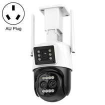 QX103 Humanoid Recognition AI Alarm WiFi Dome Triple IP Camera(AU Plug)