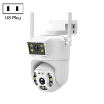 QX106 2MP Outdoor Waterproof WiFi Dual Lens Surveillance Camera(US Plug)