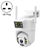 QX106 2MP Outdoor Waterproof WiFi Dual Lens Surveillance Camera(UK Plug)