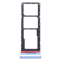 For Infinix Hot 12i X665B SIM Card Tray + SIM Card Tray + Micro SD Card Tray (Blue)