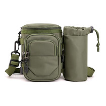 Men Shoulder Crossbody Bag Waist Pack With Removable Mug Pocket(Army Green)