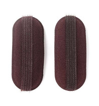 2pcs /Pack Sponge BB Clip Hairpins For Hair Root Height Fluffy Hair Increase Pad(Sponge Coffee)