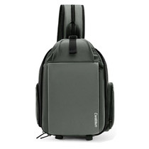 Cwatcun D107 Large Capacity Photography Backpack Shoulders Laptop Camera Bag, Size:22 x 36 x 16cm(Grey)