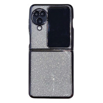 For OPPO Find N3 Flip High-flash Cardboard Electroplated TPU Phone Case(Black)