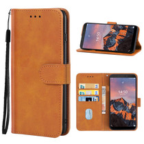 Leather Phone Case For Ulefone Armor X5 Pro(Brown)