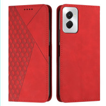 For Motorola Moto G Power 5G 2024 Diamond Splicing Skin Feel Magnetic Leather Phone Case(Red)