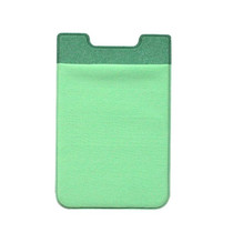 4 PCS Stretch Lycra Mobile Phone Back Sticker Card Holder Phone Back Wallet Bus Bank Card Holder(Green)