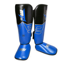 MTB SJ-004A Freestyle Grappling Thai Boxing Training Leg Guards Ankle Protector Sports Protective Gear, Size:S(Blue)