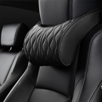 Car Seat Memory Foam Support Cushion, Color: Black Headrest