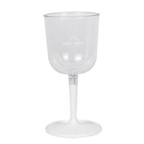 COOL CAMP CF-523 Removable Portable Outdoor Camping Wine Glass Shatterproof Resin Collapsible Champagne Cup(White)