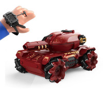 Q171 2.4G Stunt Water Bomb Battle Armor Model Remote Control Car, Specification:Dual Control(Red)