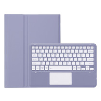 For Honor Pad 9 AH19-A TPU Ultra-thin Detachable Bluetooth Keyboard Tablet Leather Case with Touchpad(Purple)