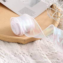 6cm x 9m White Symphony Fishtail Yarn Flower Cake Baking Packaging Ribbon Lace Decorative Webbing