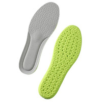 Wormwood Deodorant Running Insoles Memory Foam Breathable Orthopedic Shoes Pad, Size: 42(Grey)