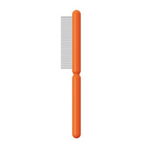 Cats And Dogs Long Hair Knotting Brush Pets Stainless Steel Detangling Comb, Size: Fine Teeth(Orange)