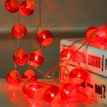 3m 20 Light  New Year Chinese Red Lantern LED Lights(Crystal Lanterns)