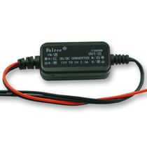 Fulree 12V To 5V 2.5A Vehicle Power Supply DC Ultra Thin Step-Down Power Converter