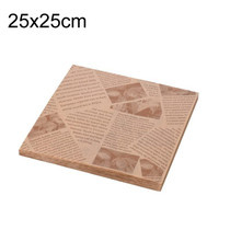 500sheets /Pack Deli Greaseproof Paper Baking Wrapping Paper Food Basket Liners Paper  25 x 25cm Brown