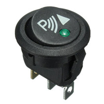 KCD1-102N Round 3Pin Rocker Switch LED Light 12V Car Modification Reverse Sensor Switch