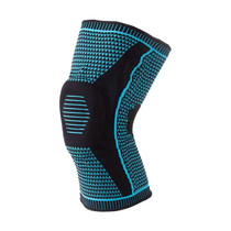 Dual Spring Support Silicone Sports Brace Fitness Protective Pads, Specification:XL Size(Blue Black)