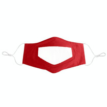 3 PCS Anti-Fog Lip Language Face Shield For The Deaf And Mute Solid Color Printing Face Shield(Red)