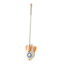 Airplane Shape Mop For Kids Mopping Tool Mini Spinning Floor Mop(Orange)