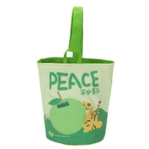 Oil Painting Style Cartoon Handbag Outdoor Portable Cute Single-shoulder Bag, Color: Peace