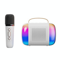 Y5 1 Microphone Portable Bluetooth Speaker Home And Outdoor Wireless Karaoke Audio(White)