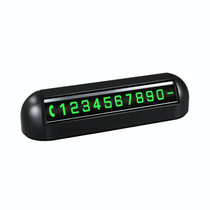Automobile Temporary Parking License Plate Move Car Phone Number Cards(Black)