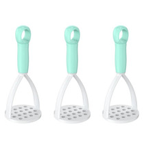 3pcs Kitchen Manual Potato Masher Baby Supplement Food Mashing Tool(Green)