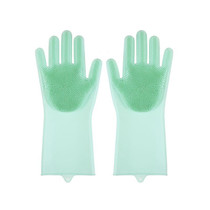 Kitchen Silicone Dishwashing Gloves Male And Female Household Chores Cleaning Mitts, Size: 160g(Green)