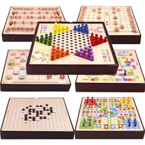 7 in 1 B Model Wooden Multifunctional Parent-Child Interactive Children Educational Chessboard Toy Set