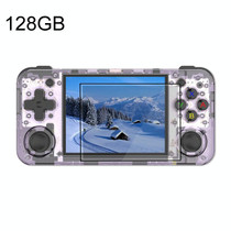 ANBERNIC RG35XX H Handheld Game Console 3.5 Inch IPS Screen Linux System 64GB+128GB(Transparent Purple)