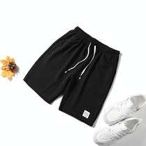 Men Casual Loose Shorts (Color:Black Size:XXXL)