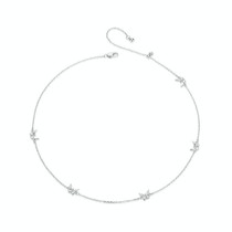 S925 Sterling Silver Platinum-plated Butterfly Female Clavicle Chain(BSN376)