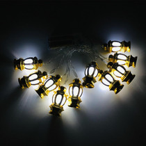 1.65m 10 Lights Battery Model 3D Palace Lights Decorative String Lights Eid Al-Adha Holiday Lights(Golden -White)