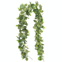 180cm Simulation Greenery Eucalyptus Ivy Leaf Rattan Hanging Fake Flower Decoration Rattan, Style: C Model