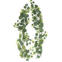 180cm Simulation Greenery Eucalyptus Ivy Leaf Rattan Hanging Fake Flower Decoration Rattan, Style: B Model