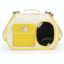 Crossbody Pet Bag Cast And Dogs Outdoor Carrying Portable Single Shoulder Bag(Yellow)