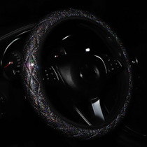 Glitter Car Steering Wheel Cover Three-dimensional Without Inner Ring Tightness Car Accessories 38cm(Black)